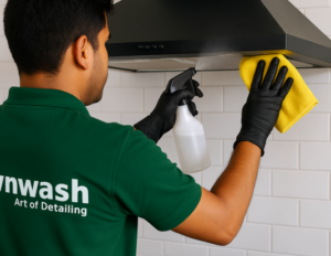 Icon representing doorstep kitchen chimney cleaning service by Ownwash